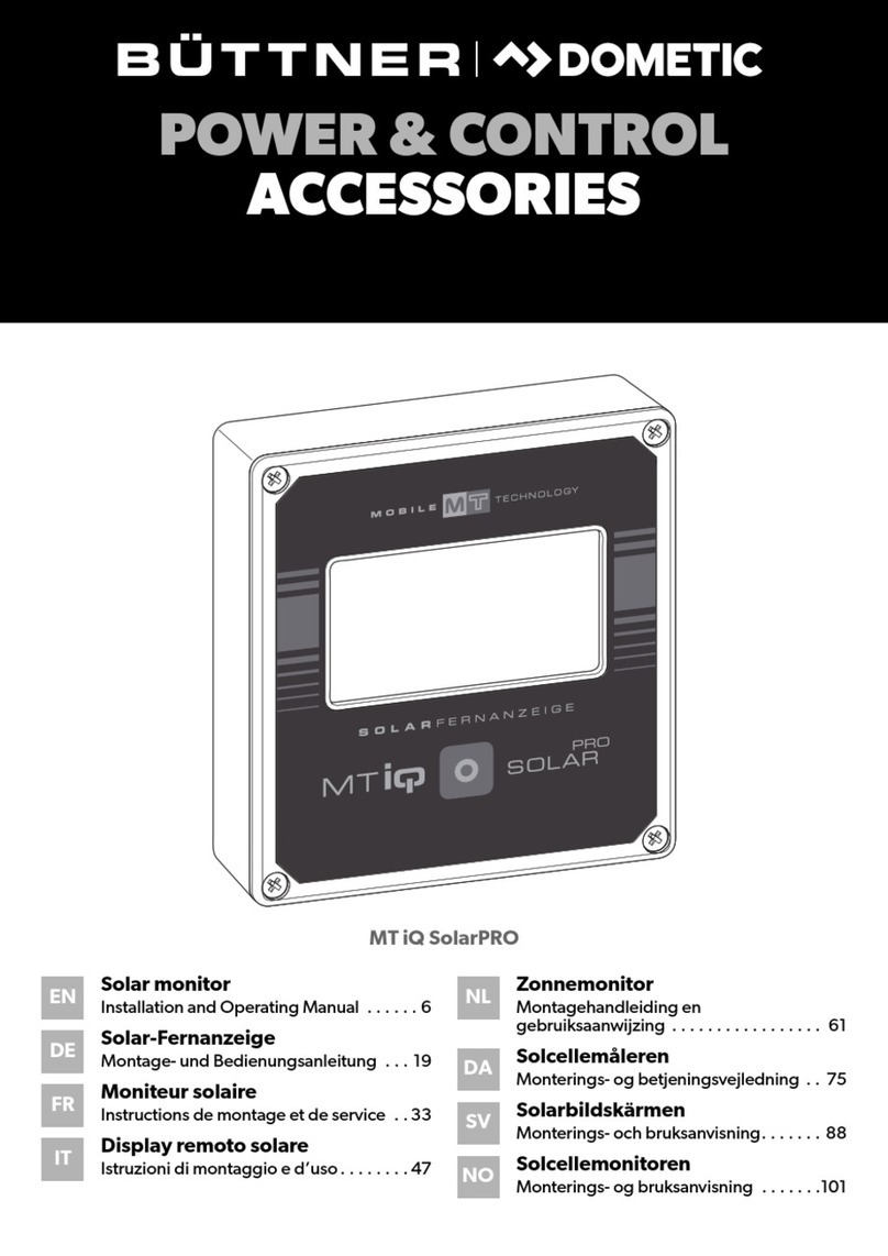 Dometic BUTTNER MT iQ SolarPRO User manual