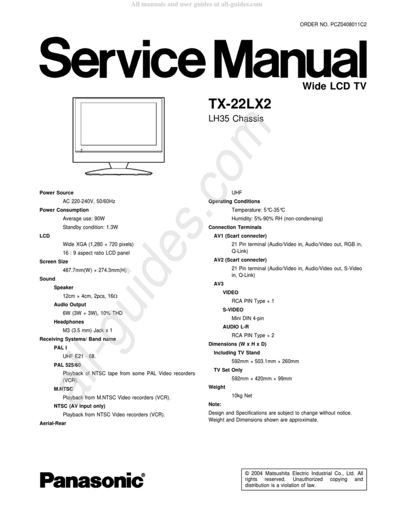 Panasonic TX-22LX2 User manual