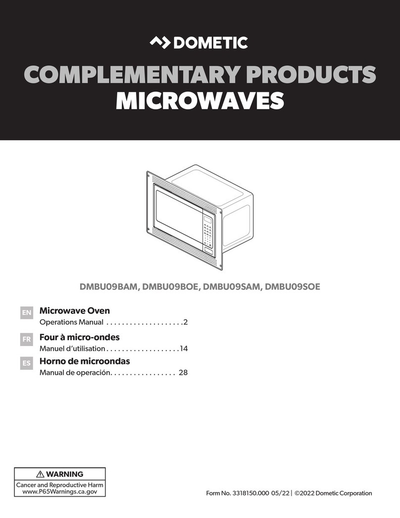 Dometic DMBU09BAM Operation manual