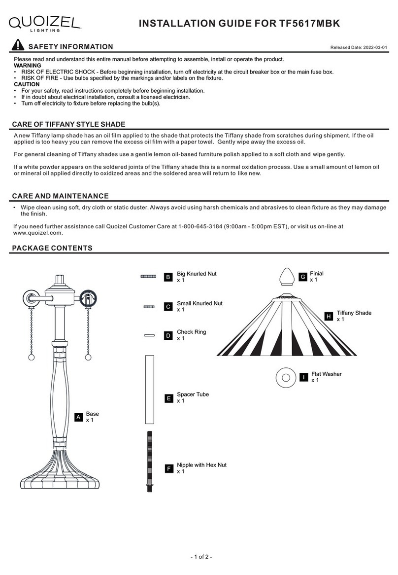 Quoizel TF5617MBK User manual