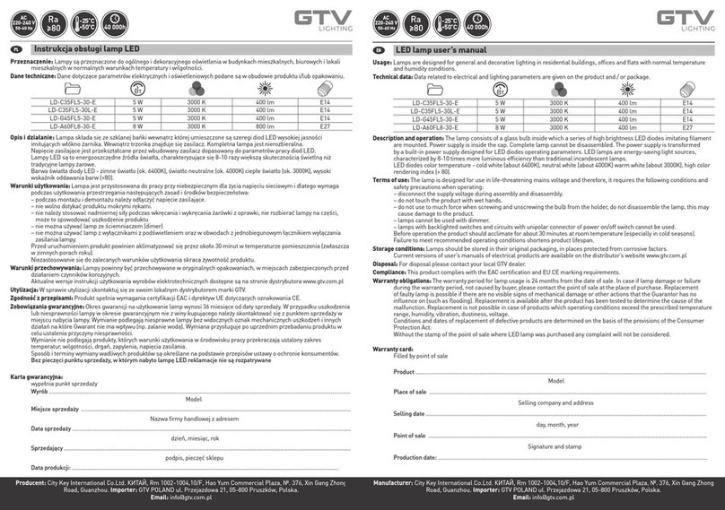 GTV LD-C35FL5-30-E user manual