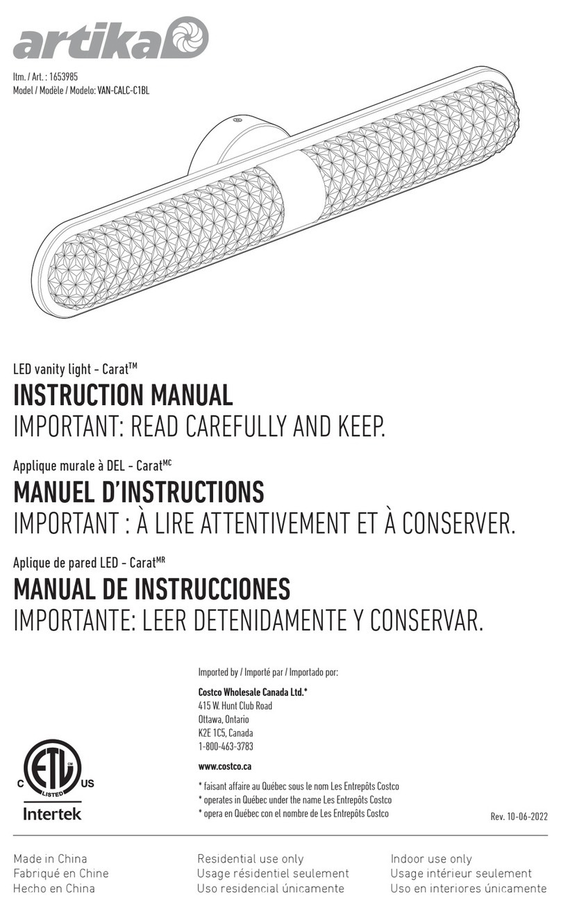 Artika Carat VAN-CALC-C1BL instruction manual