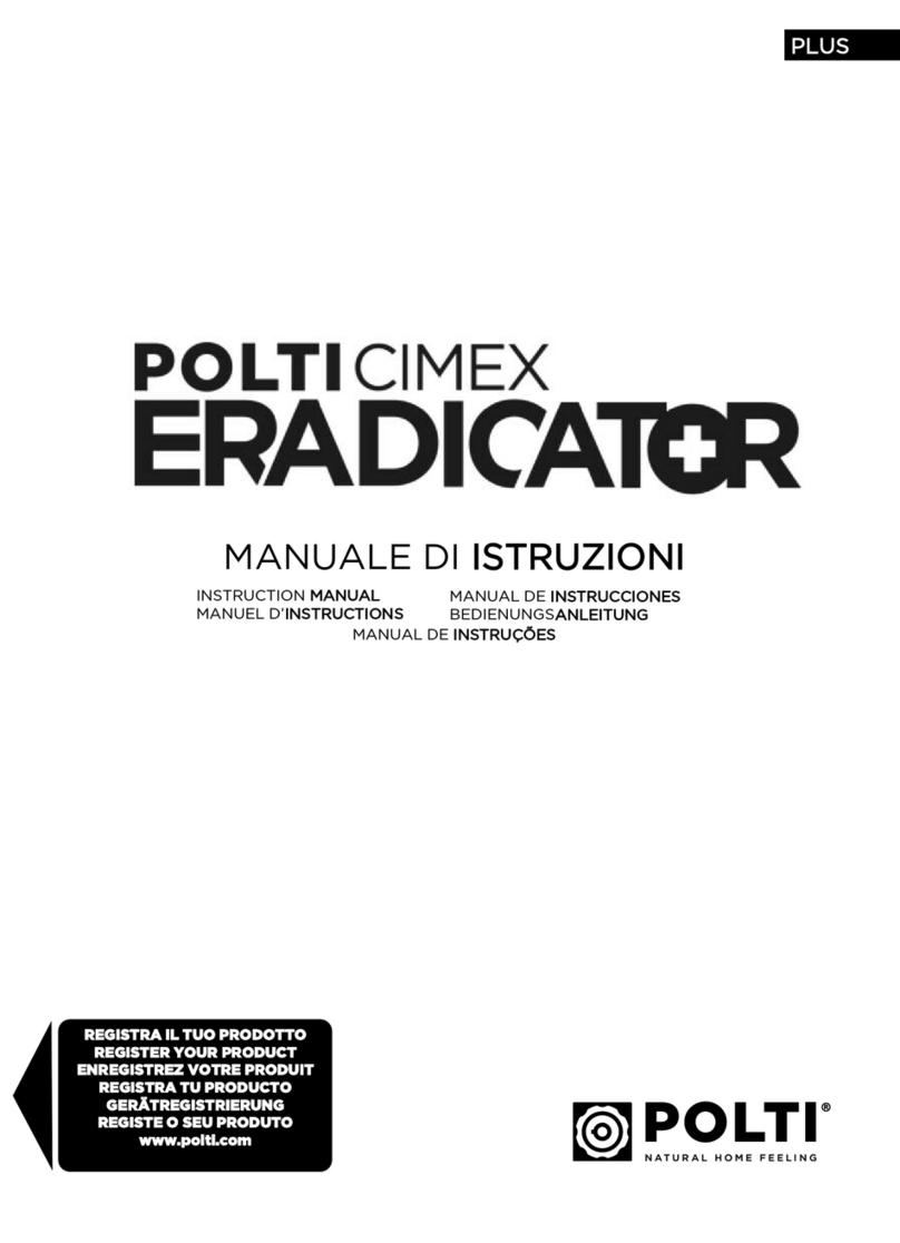 POLTI CIMEX ERADICATOR Plus instruction manual