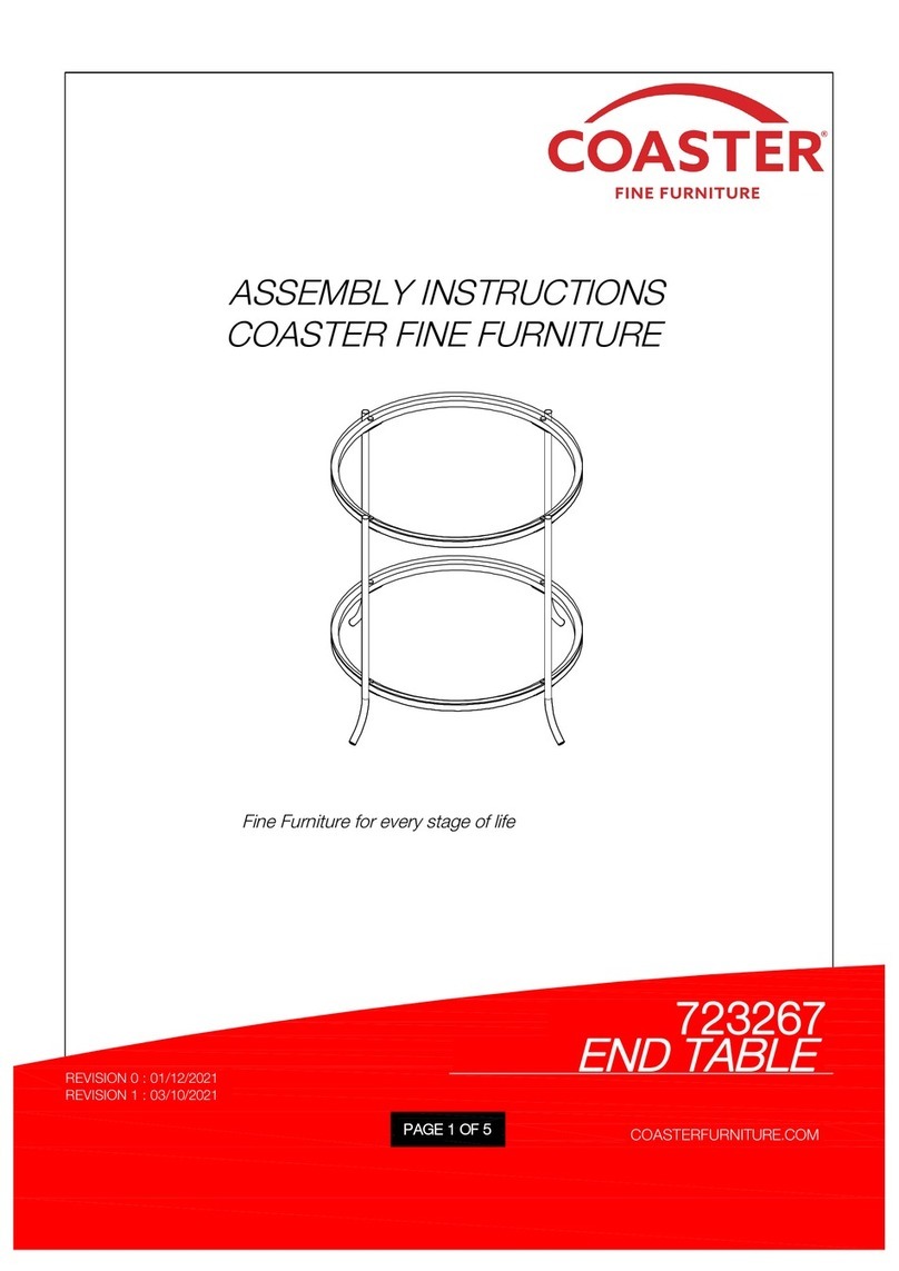Coaster 723267 Assembly instructions