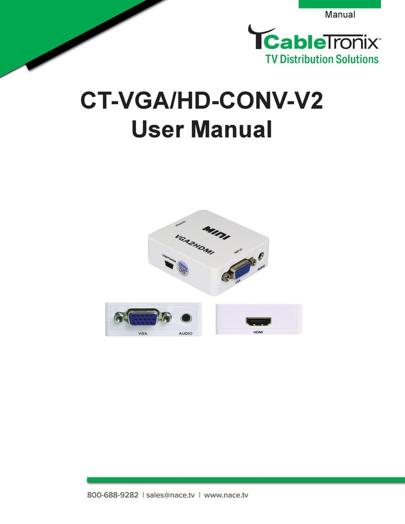Cable-Tronix CT-VGA/HD-CONV-V2 user manual