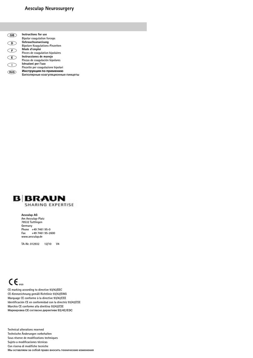 B. Braun Aesculap Neurosurgery User manual