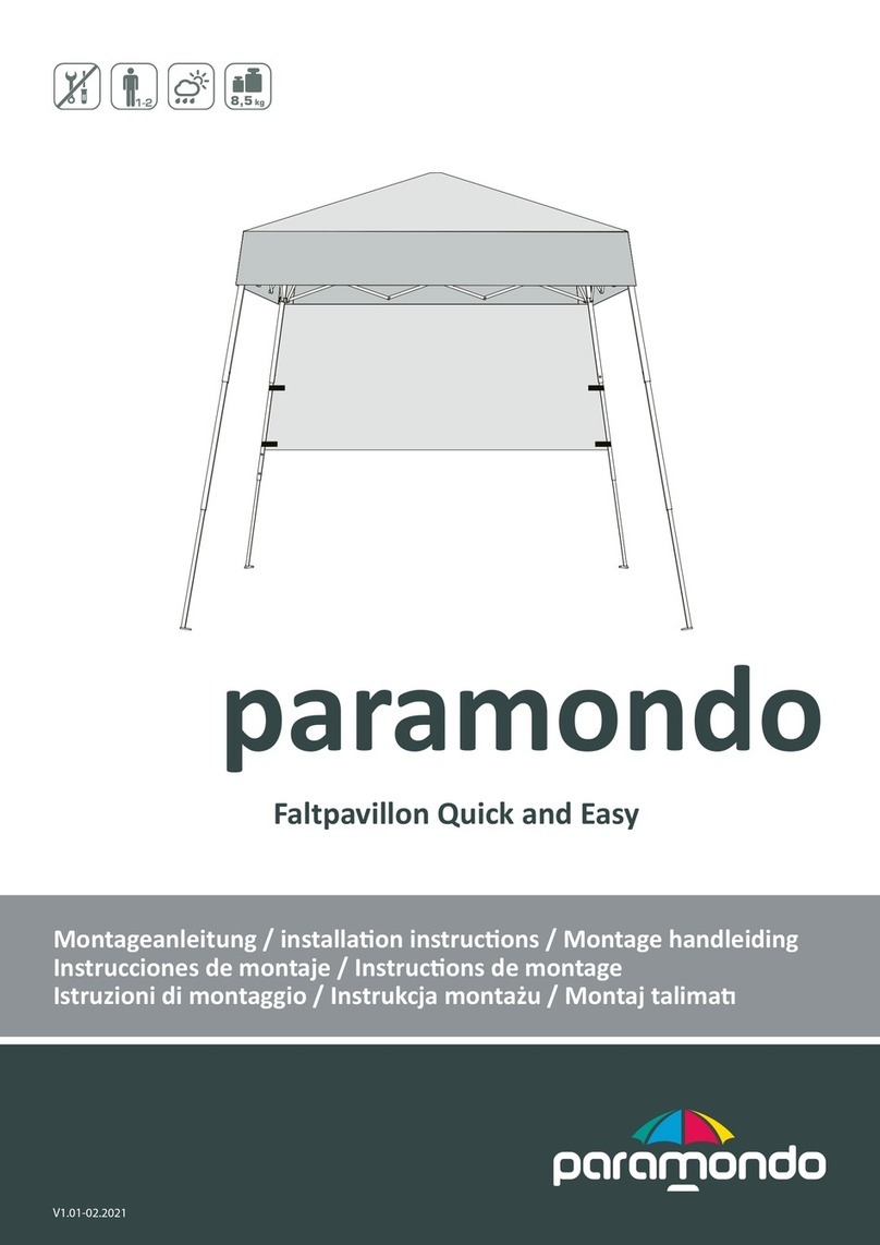 paramondo Faltpavillon Quick and Easy installation instructions