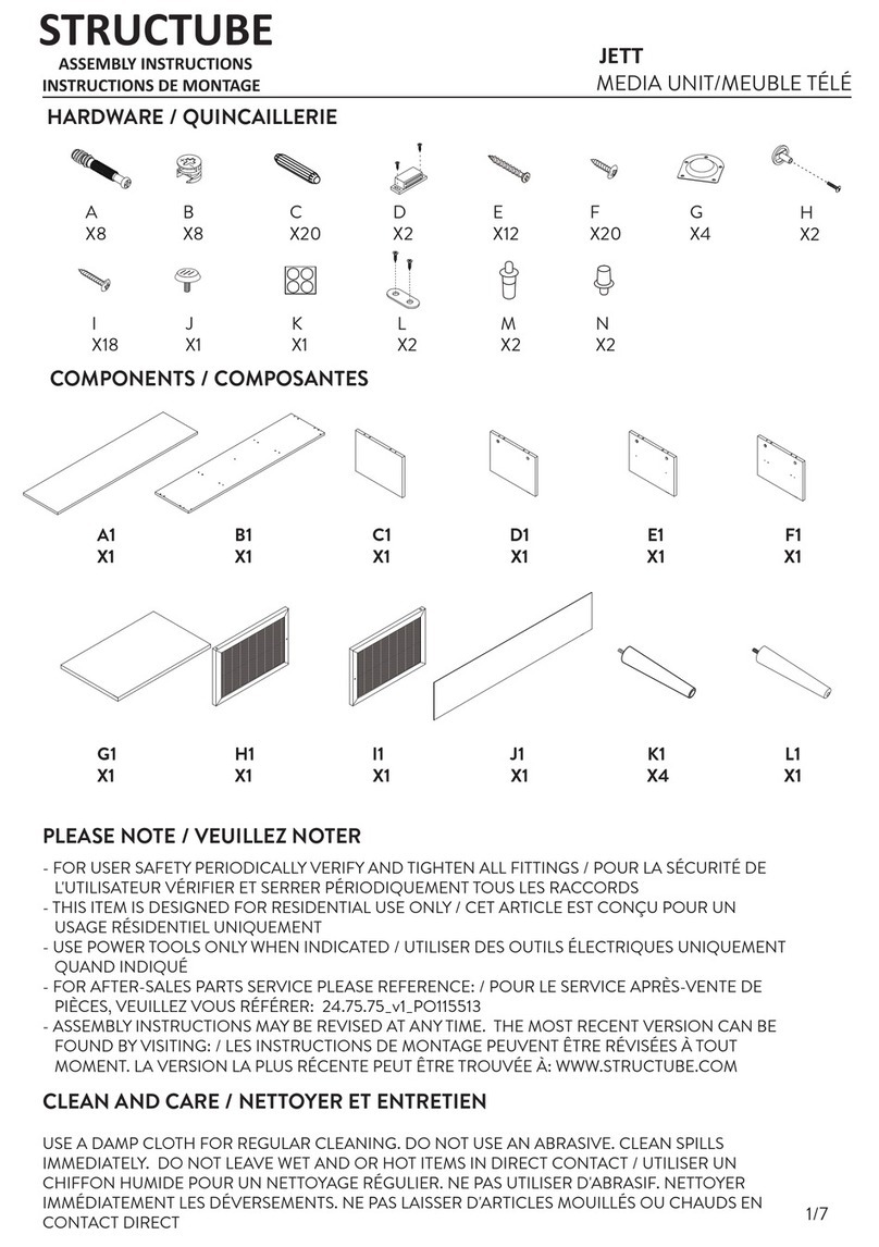 STRUCTUBE JETT User manual