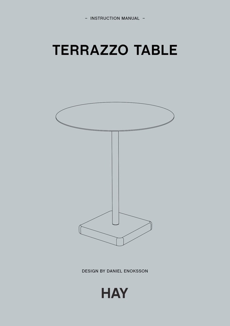 Hay TERRAZZO TABLE instruction manual