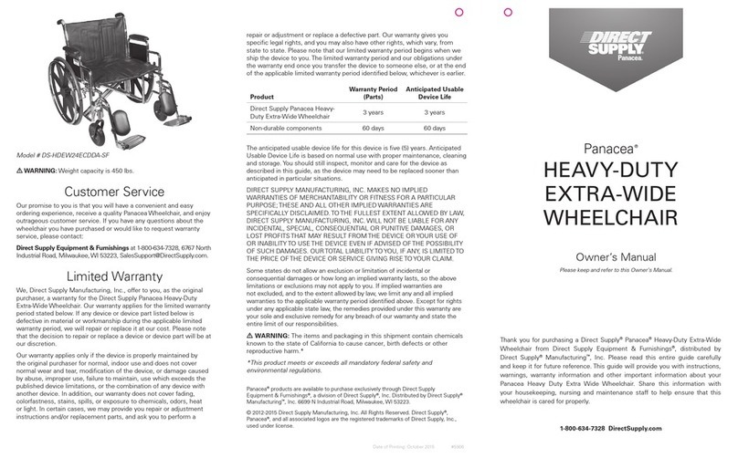 Direct Supply Panacea DS-HDEW24ECDDA-SF User manual