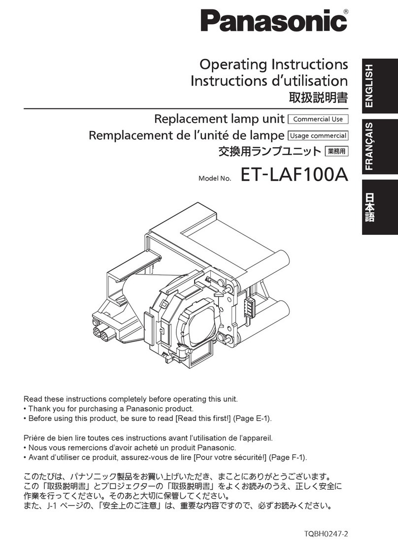 Panasonic ET-LAF100A operating instructions