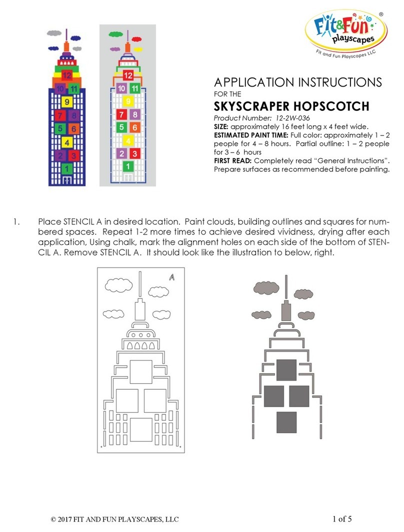 FIT AND FUN PLAYSCAPES SKYSCRAPER HOPSCOTCH 12-2W-036 User guide