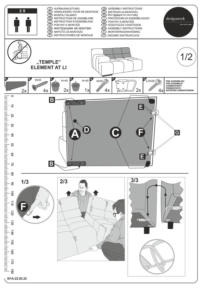 Designwerk TEMPLE Assembly instructions