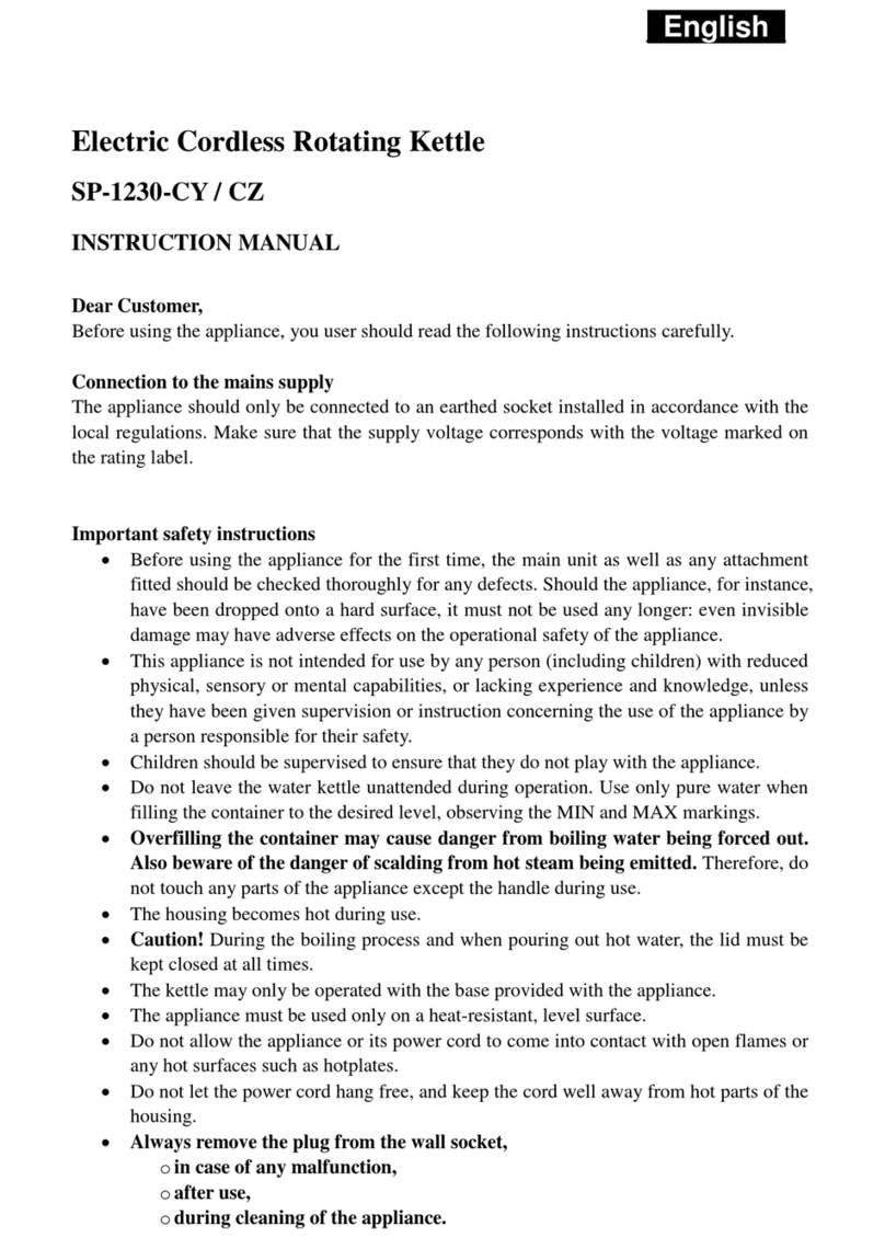 SAPIRHOME SP-1230-CY User manual SAPIRHOME SP-1230-CY User manual