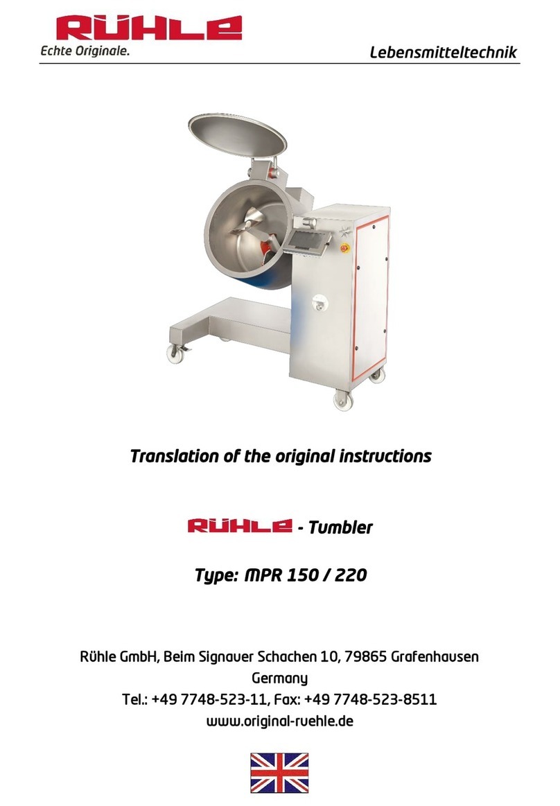 Rühle MPR 150 User manual