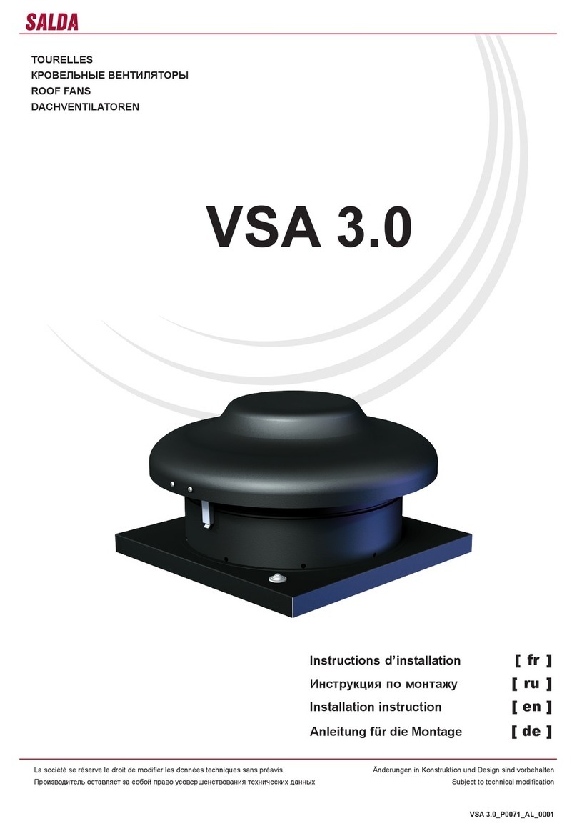 Salda VSA 220 M 3.0 Installation instruction