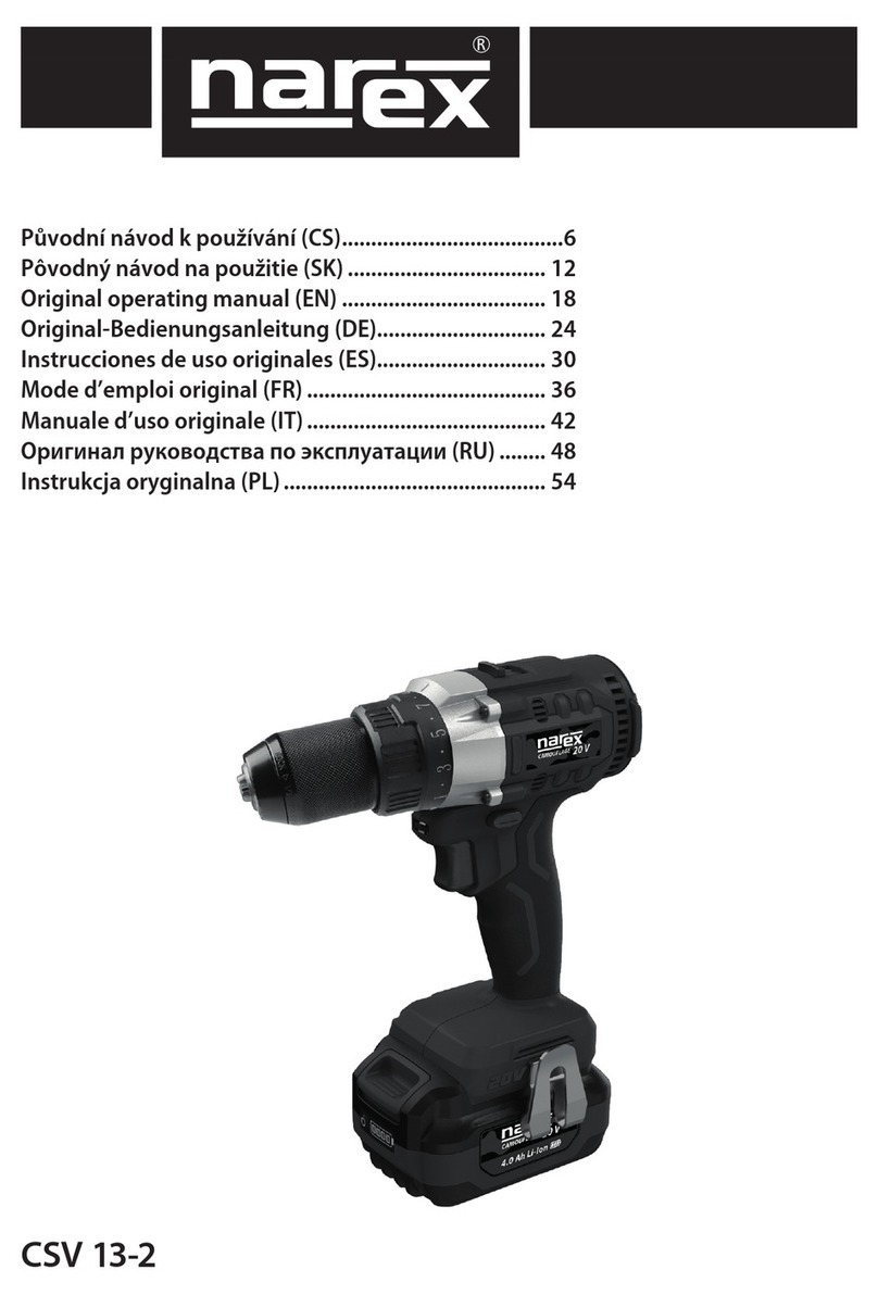 Narex CSV 13-2 Original operating manual