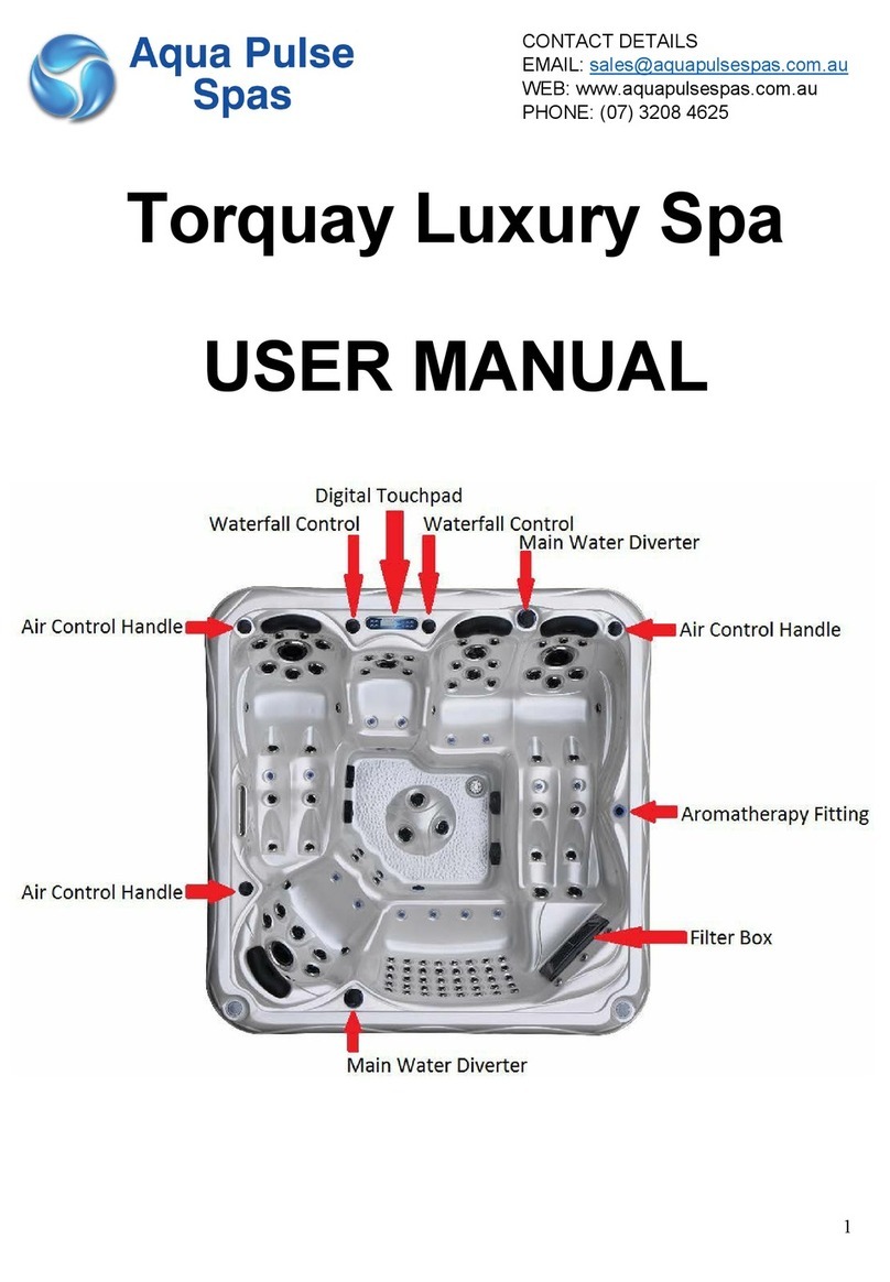 Aqua Pulse Spas Torquay User manual Aqua Pulse Spas Torquay User manual