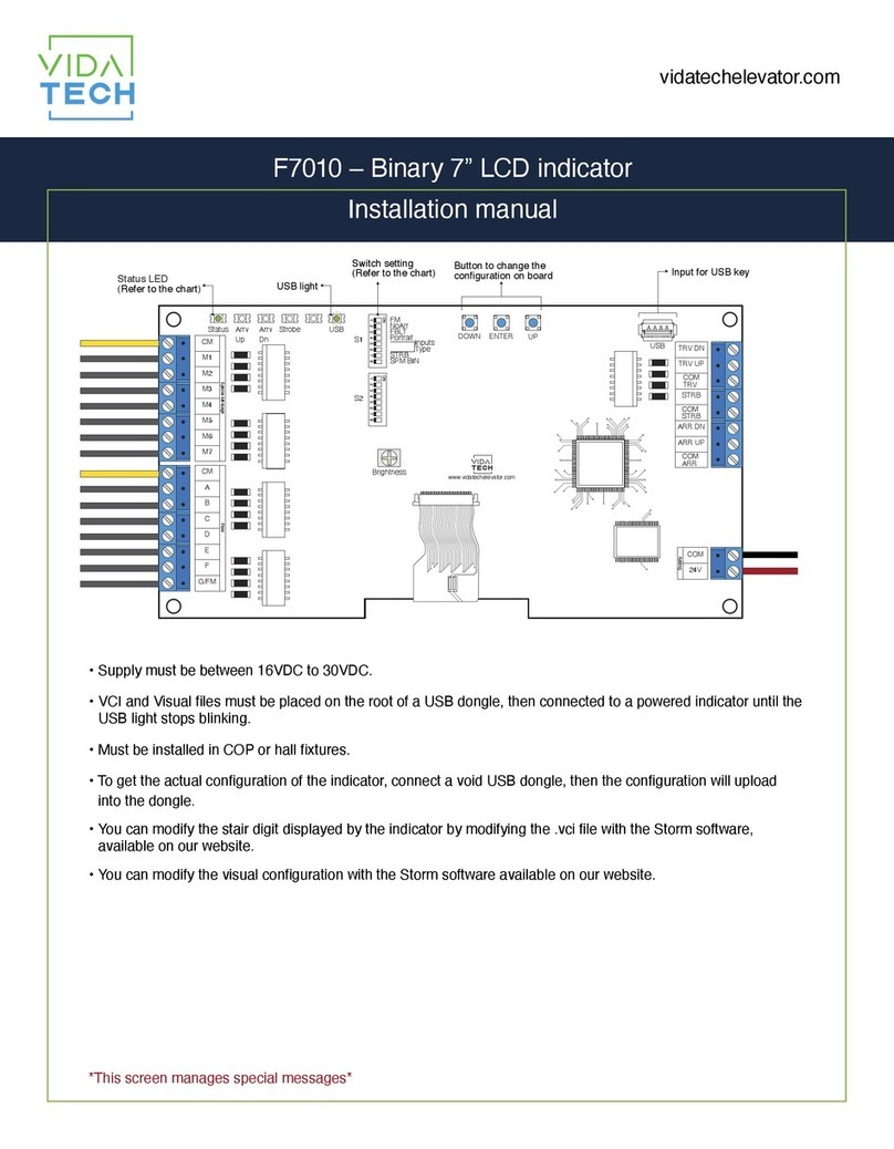 VIDA TECH F7010 installation manual