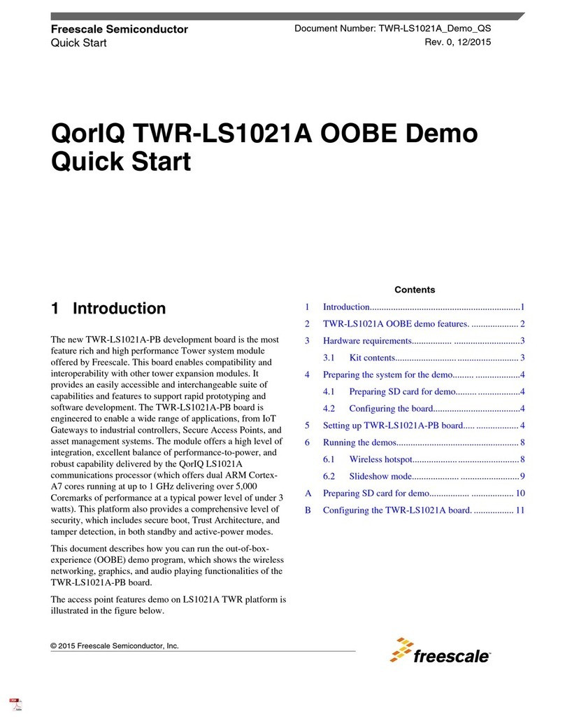 Freescale Semiconductor TWR-LS1021A User manual