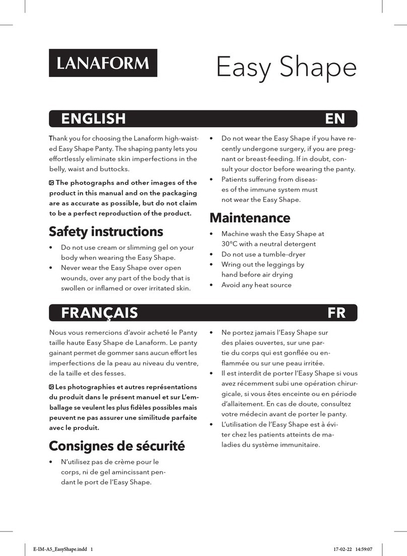 Lanaform Easy Shape quick start guide