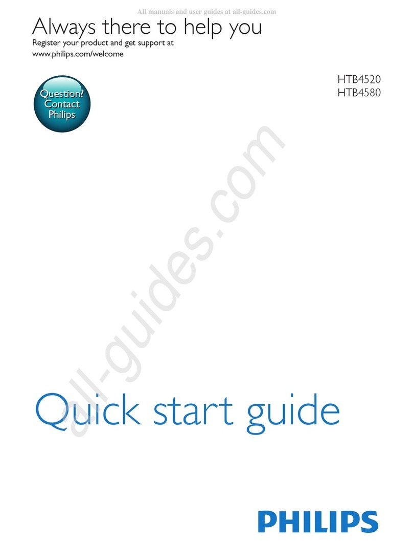 Philips HTB4520 quick start guide