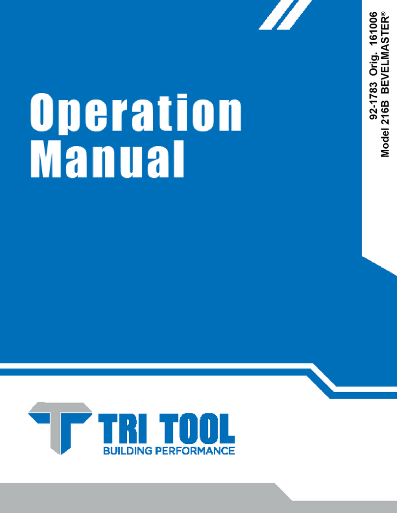 TRI tool BEVELMASTER 216B Operation manual TRI tool BEVELMASTER 216B Operation manual