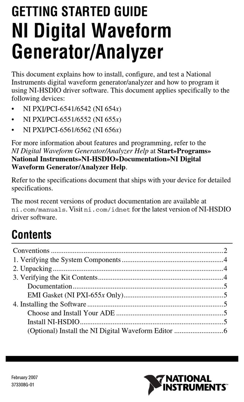 National Instruments NI User manual National Instruments NI User manual