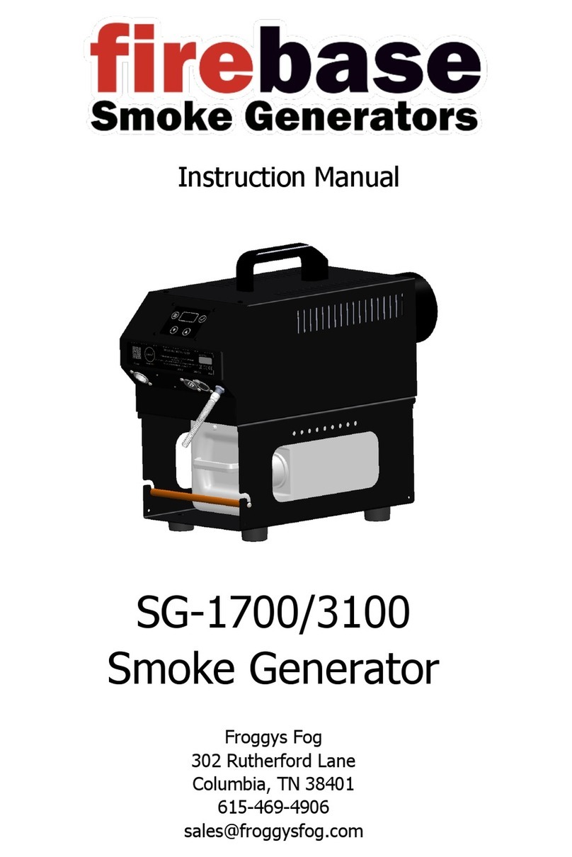 FROGGYS FOG firebase SG-1700 instruction manual