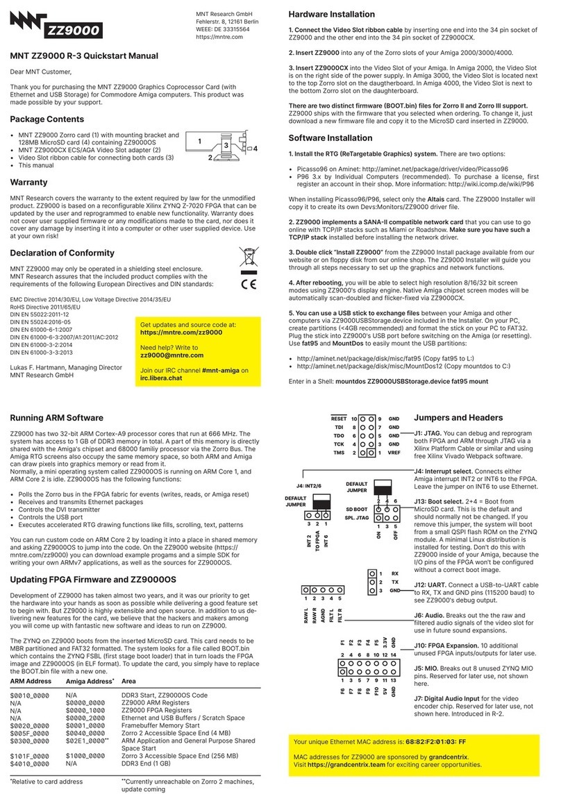 MNT ZZ9000 Instruction manual