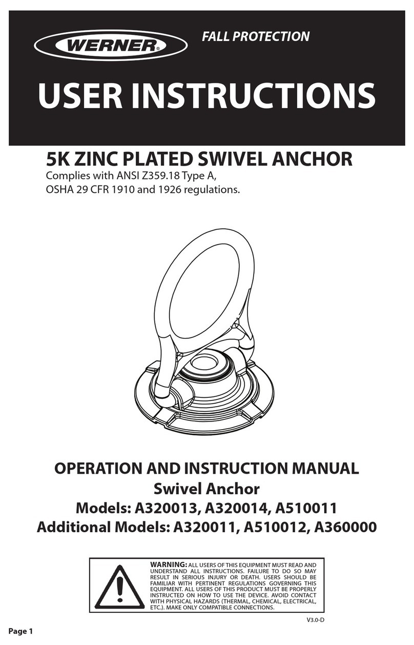 Werner A320013 Operation and instruction manual
