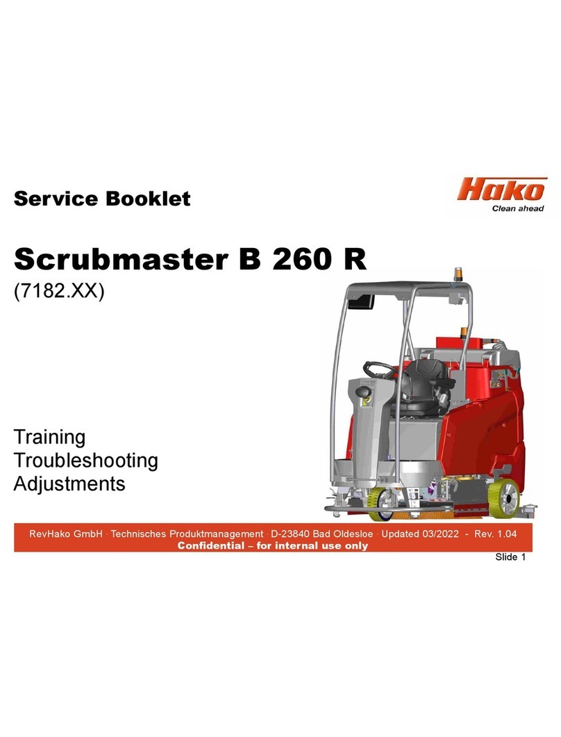 HAKO Scrubmaster B260 R Service booklet