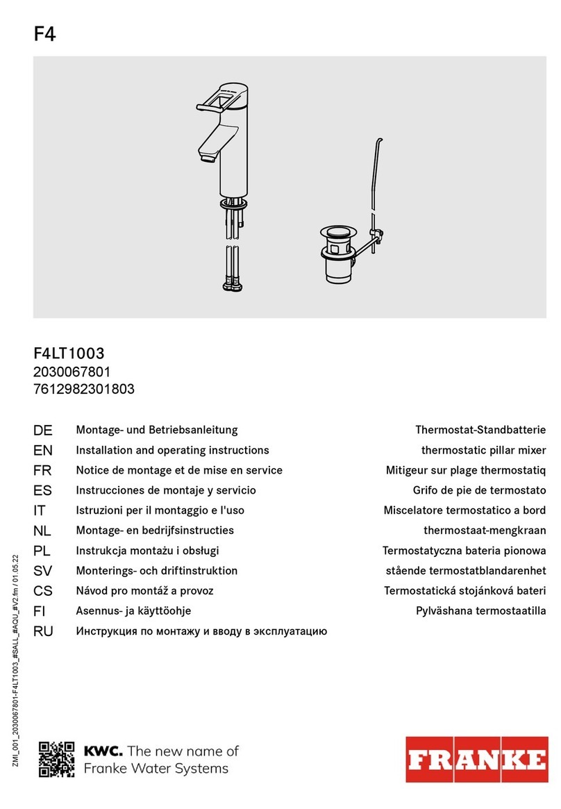 Franke F4 F4LT1003 User manual Franke F4 F4LT1003 User manual