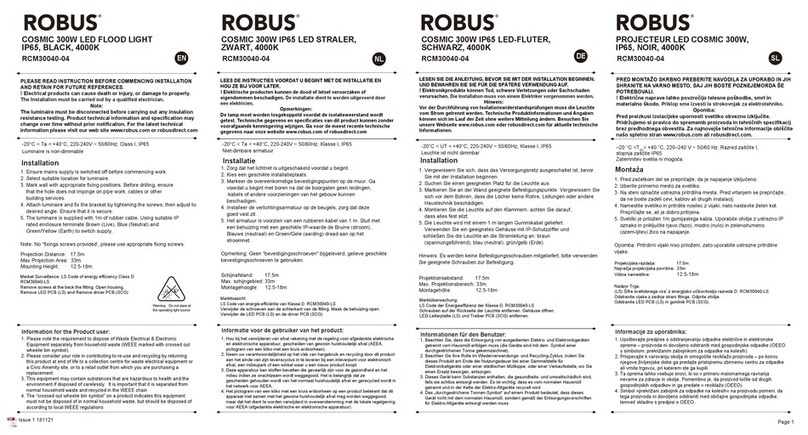 Robus RCM30040-04 User manual