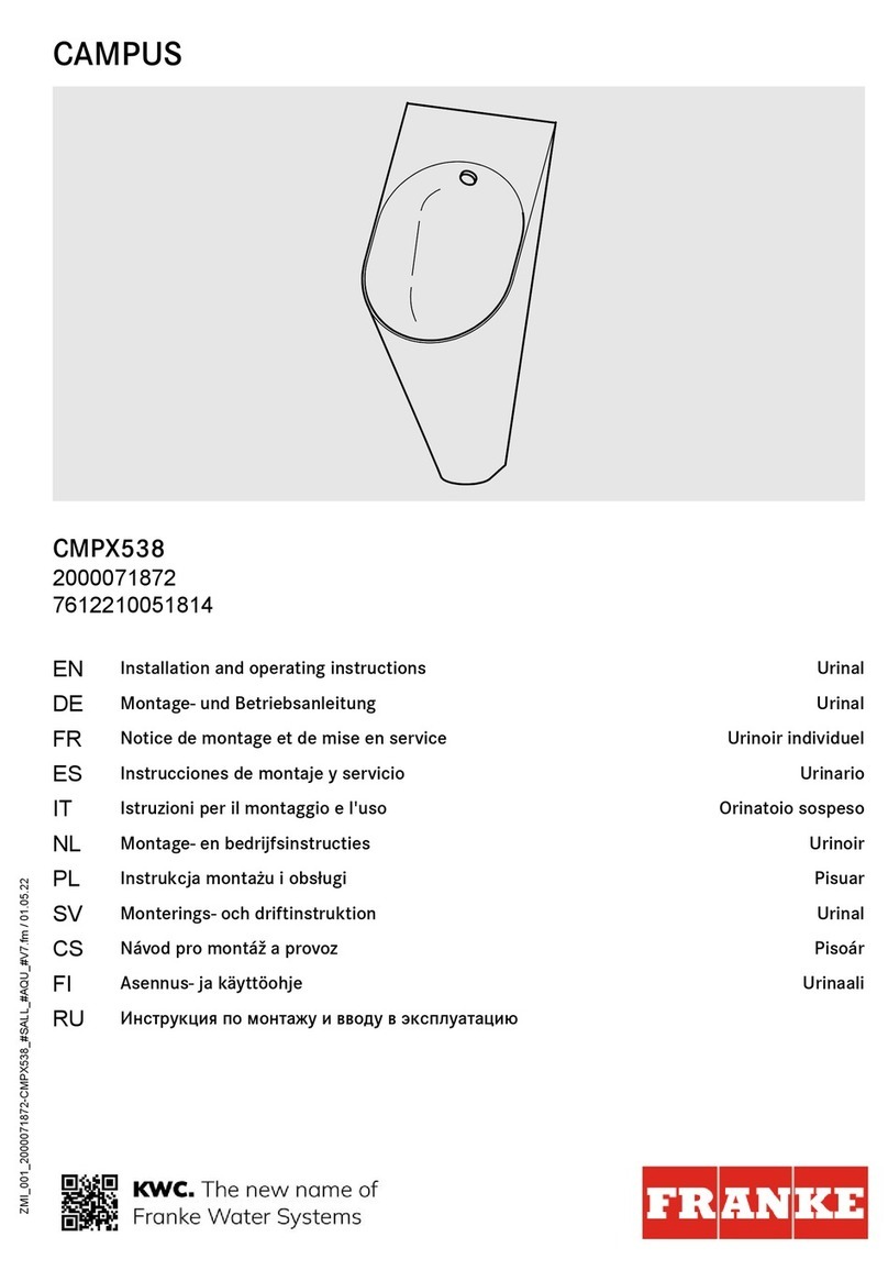 Franke CAMPUS CMPX538 User manual