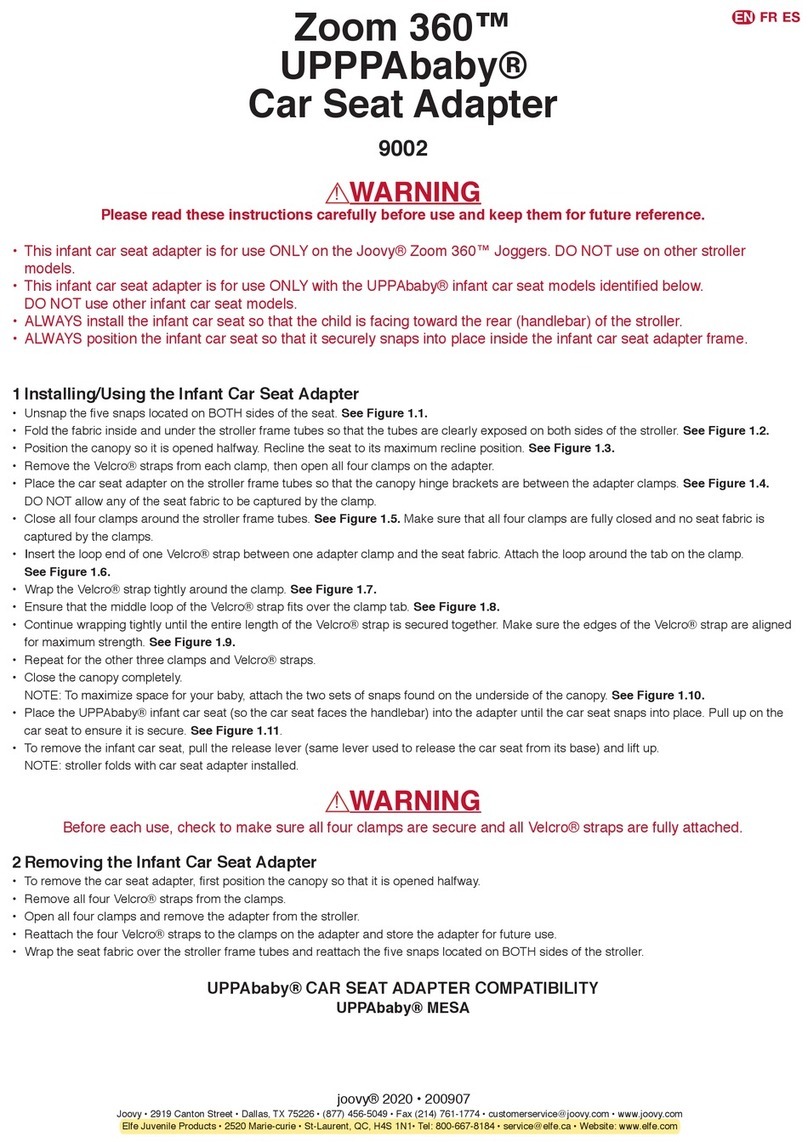 Joovy Zoom 360 UPPPAbaby 9002 quick start guide