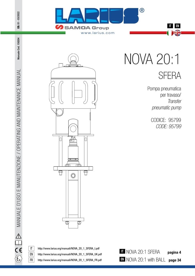 Samoa LARIUS NOVA 20 1 SFERA Operating instructions