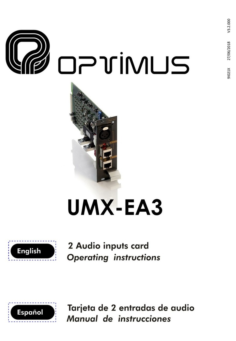 Optimus UMX-EA3 User manual
