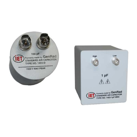 IET Labs GenRad 1403 Series Operation manual