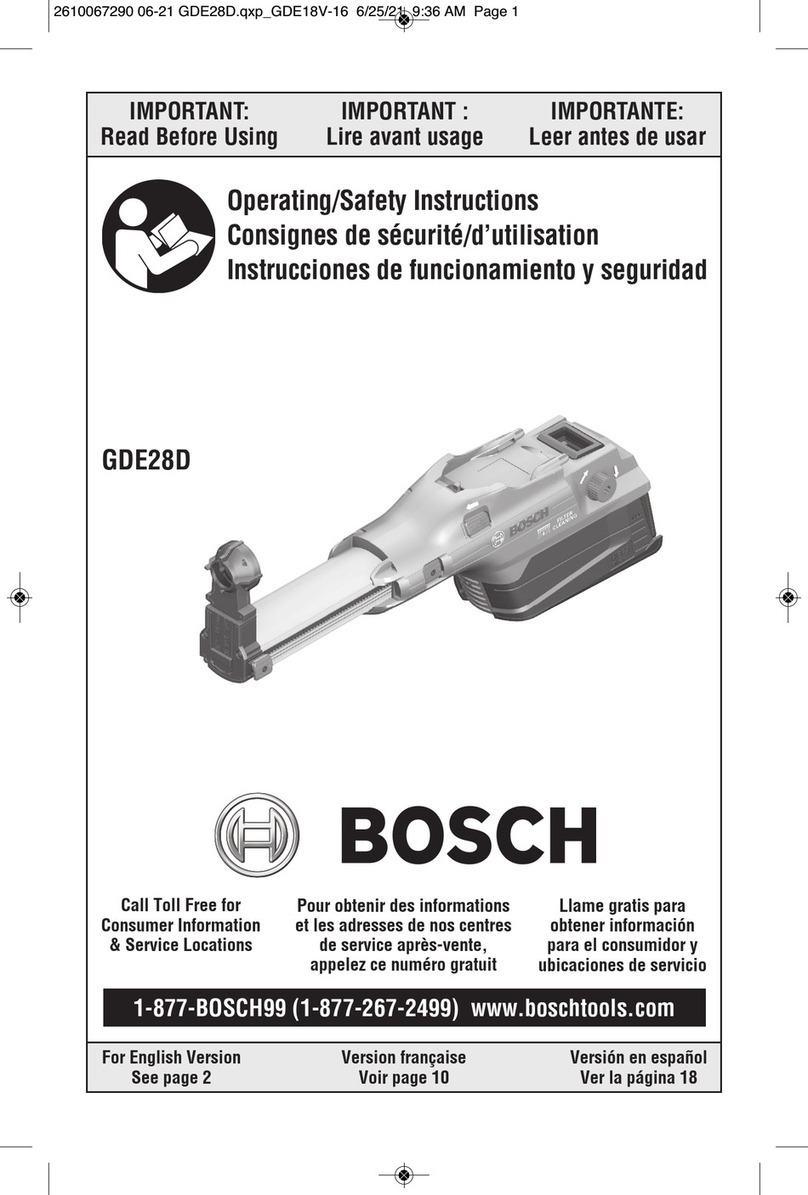 Bosch GD28D Operating/safety instructions