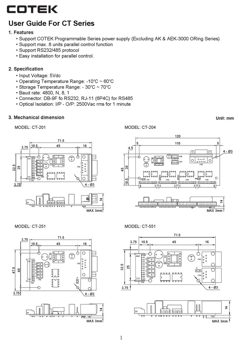 Cotek CT Series user guide
