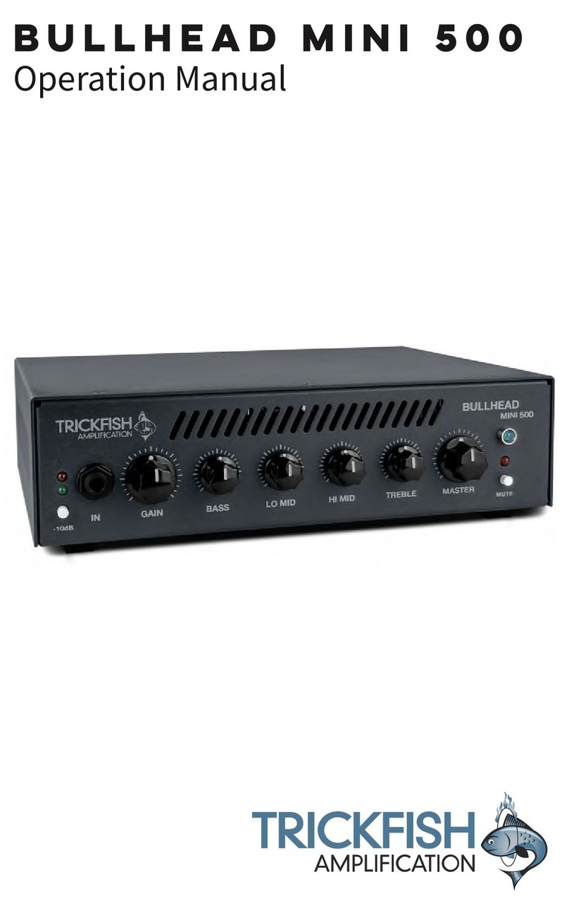 Trickfish Amplification BULLHEAD MINI 500 Operation manual