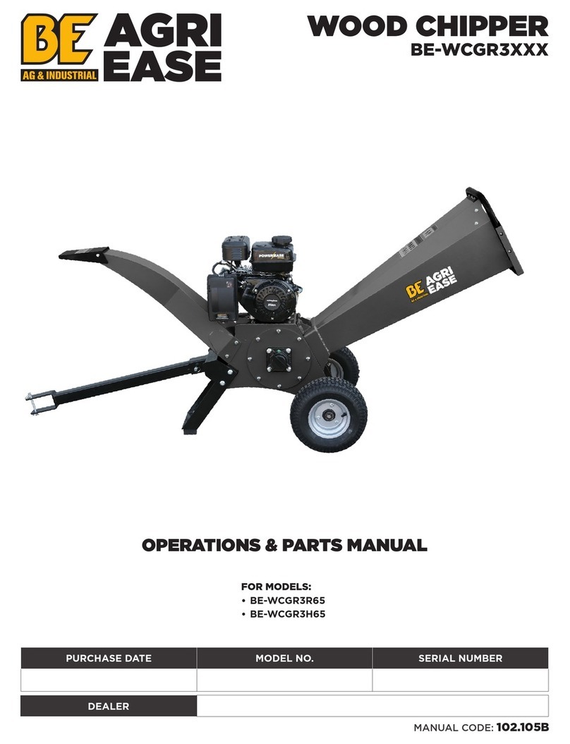 AGRI EASE BE-WCGR3 Series Operations & parts manual