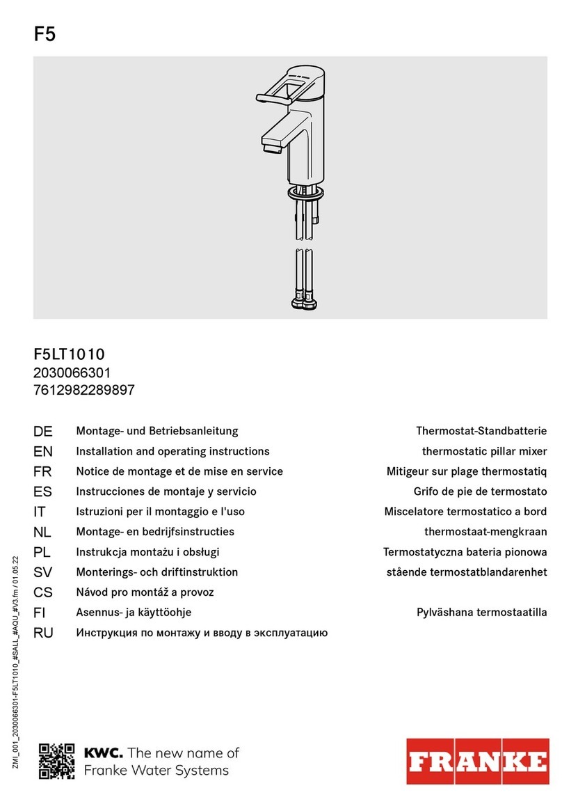 Franke F5 F5LT1010 User manual