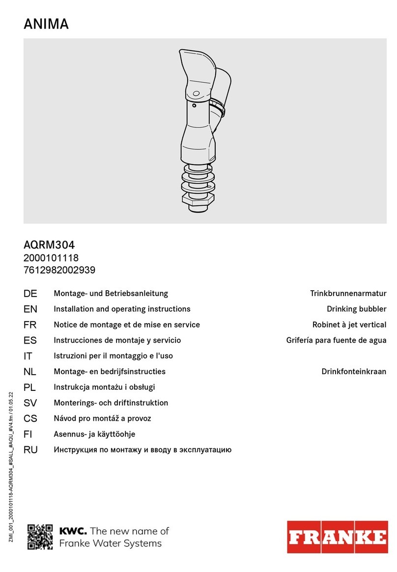 Franke ANIMA AQRM304 User manual Franke ANIMA AQRM304 User manual