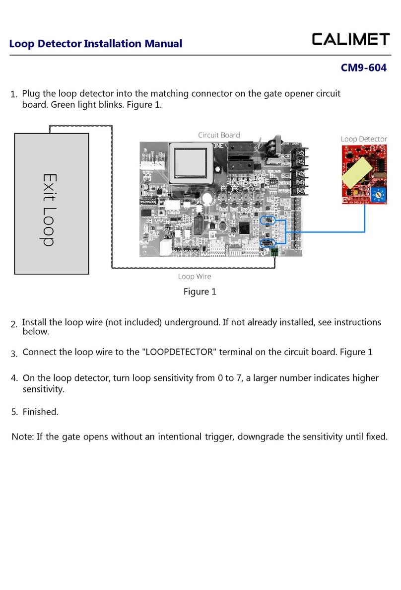 Calimet CM9-604 installation manual