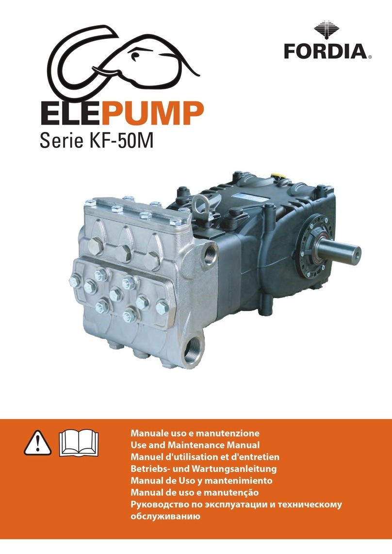 Fordia ELEPUMP KF-50M Series Use and maintenance manual