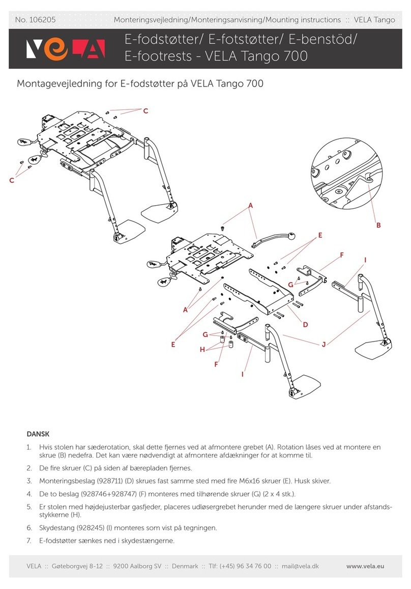 Vela Tango 700 User manual