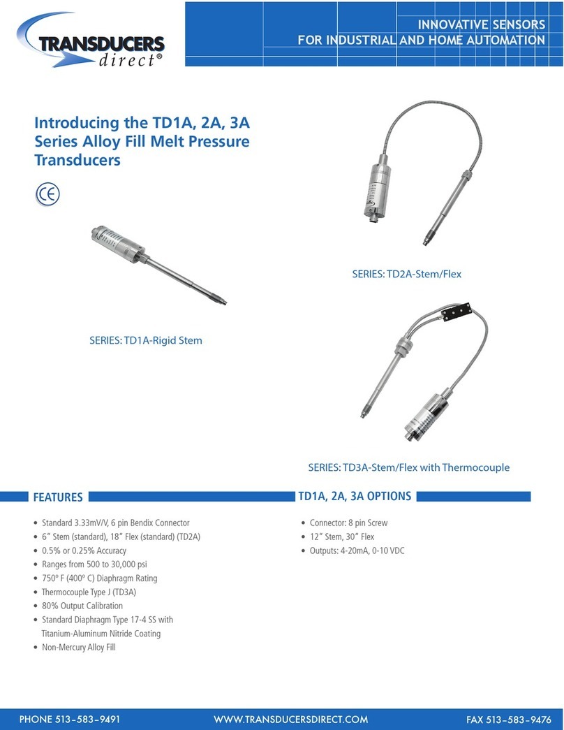 TRANSDUCERS direct TD1A Series quick start guide