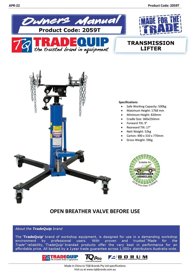 TradeQuip 2059T owner's manual